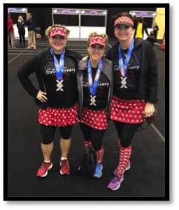 Lisa Shepherd and her running friends