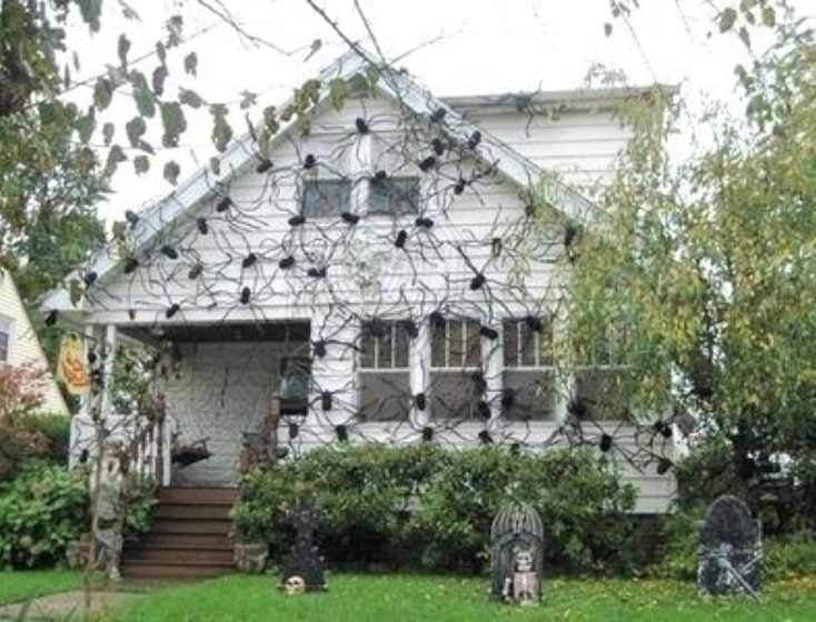 creepy spider house